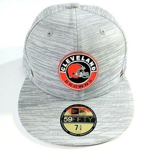 Cleveland Browns Hat Cap - Size 7 5/8 - New Era 59Fifty - Gray - NFL